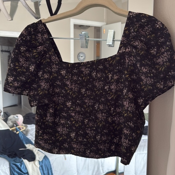 Madewell | Cropped Floral Top | Size S - Picture 3 of 6